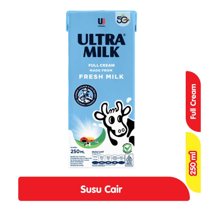 Ultra Milk Susu UHT Full Cream Kotak 250 ml