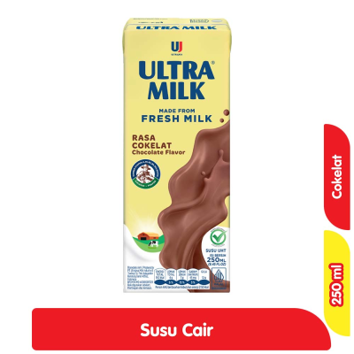 Ultra Milk Susu UHT Coklat Kotak 250 ml